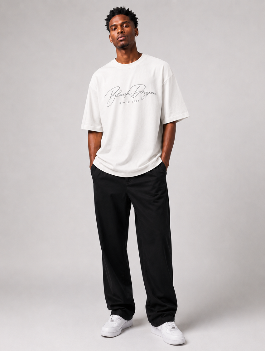 Camiseta oversized Black Dragon - Winter Dragon